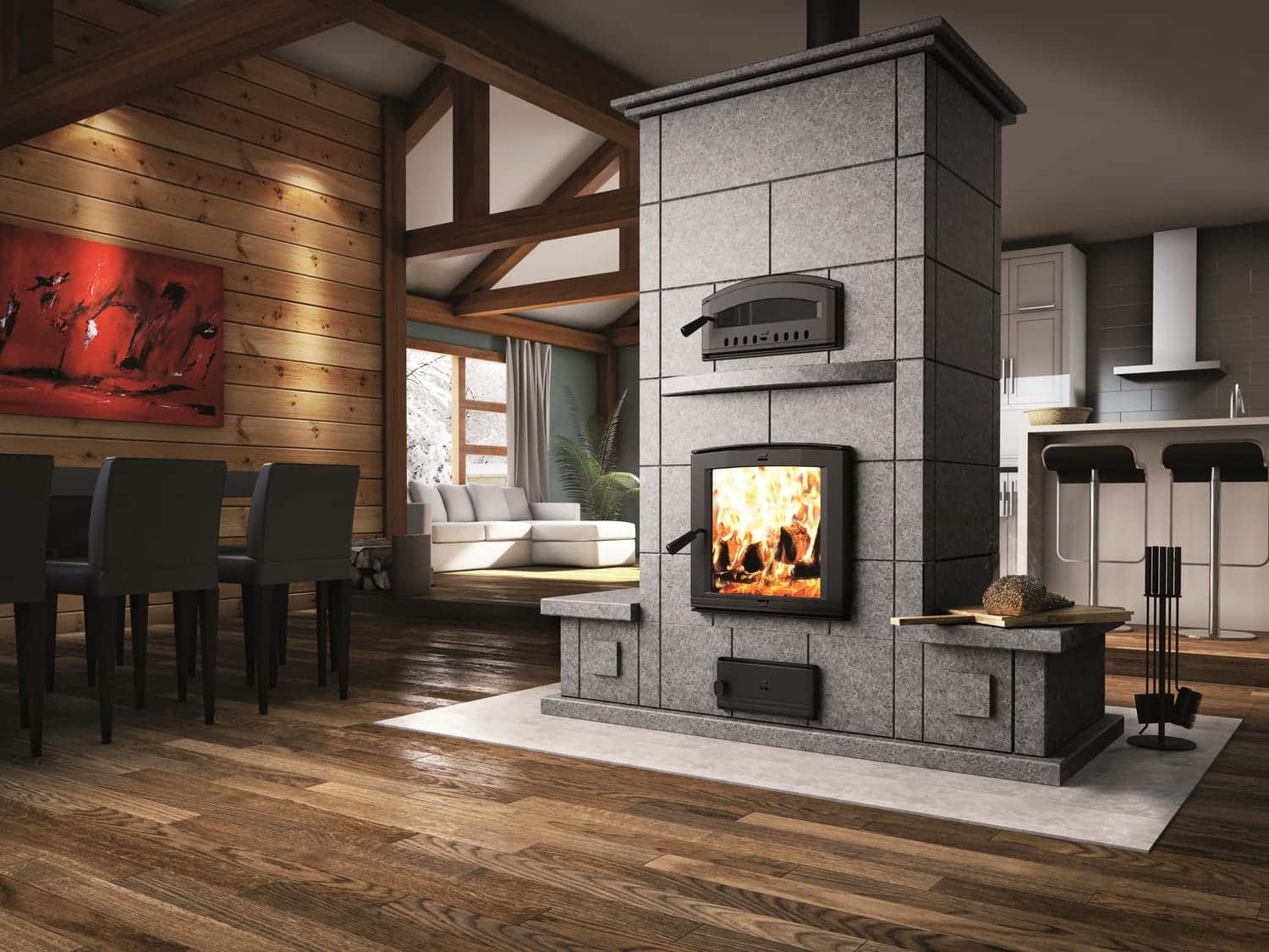 Osburn Soapstone Wood Fireplace